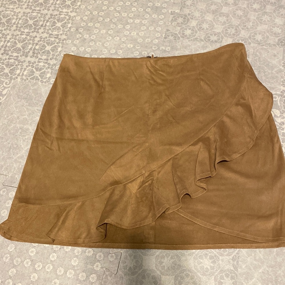 Suede Mini Skirt